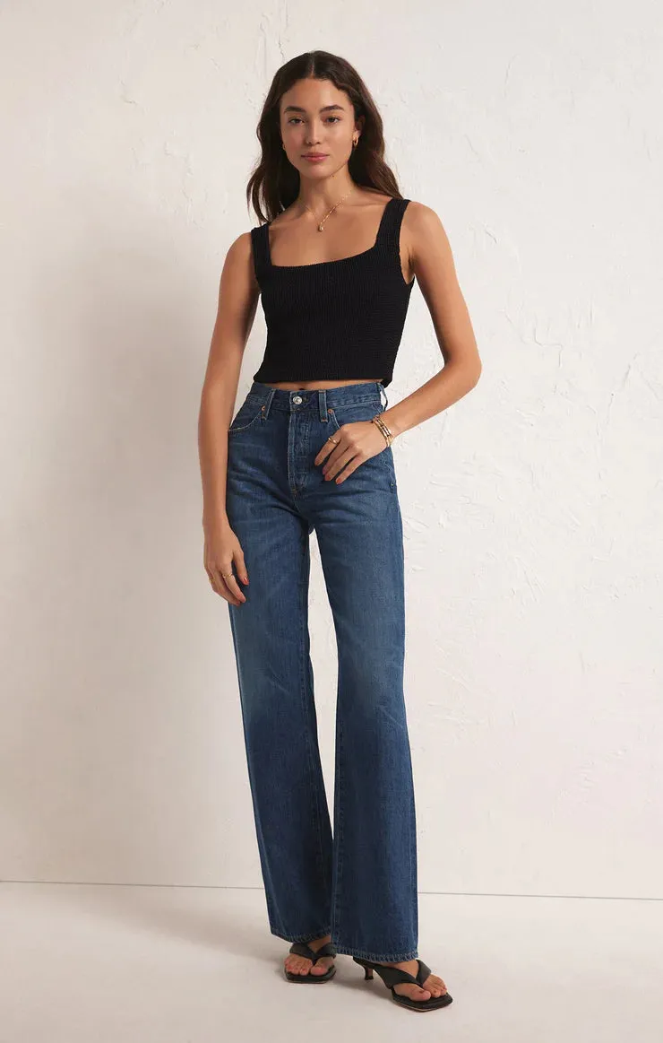 Andez Crinkle Stretch Knit Tank
