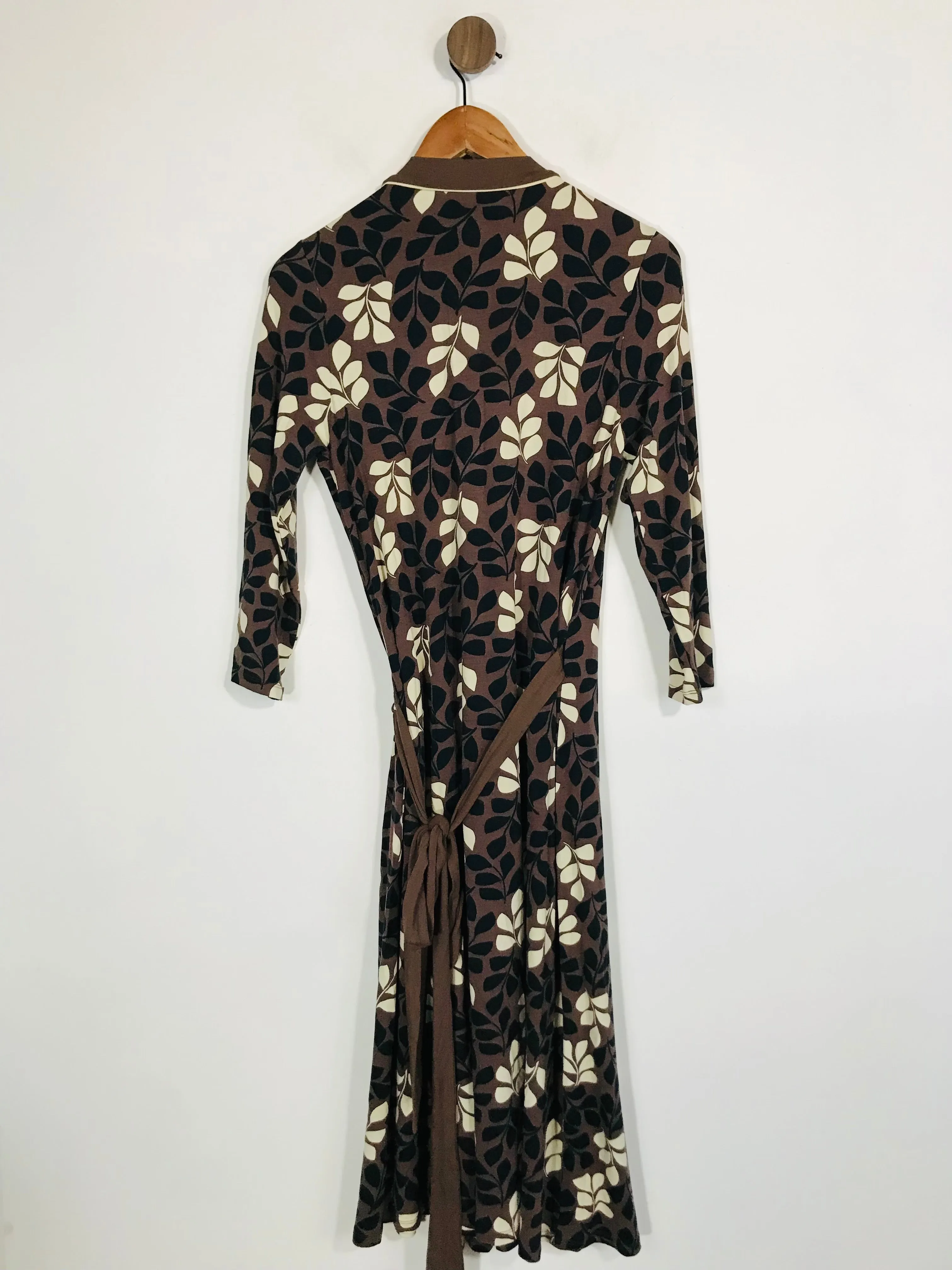 Boden Women's Floral Wrap Dress | UK12 | Brown