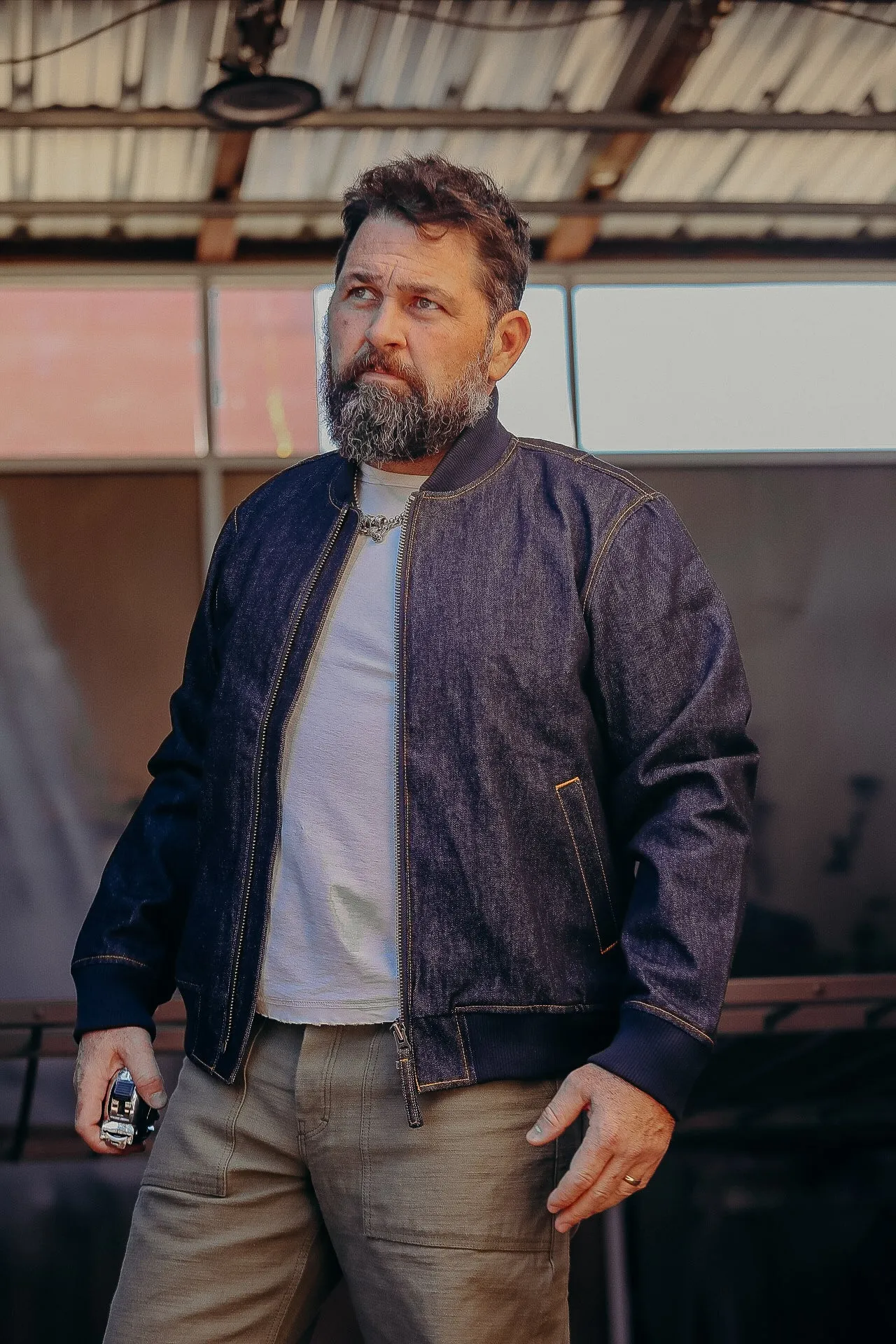 Bomber Jacket -13oz Denim