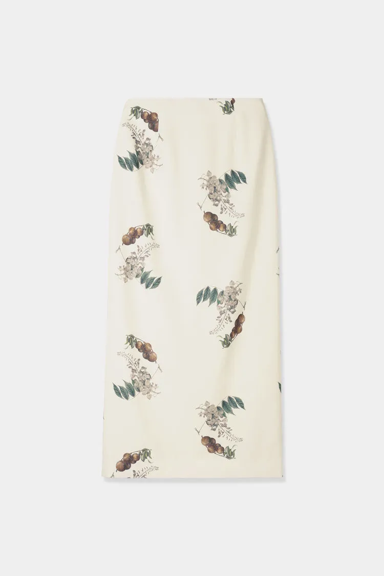 botanical pencil skirt