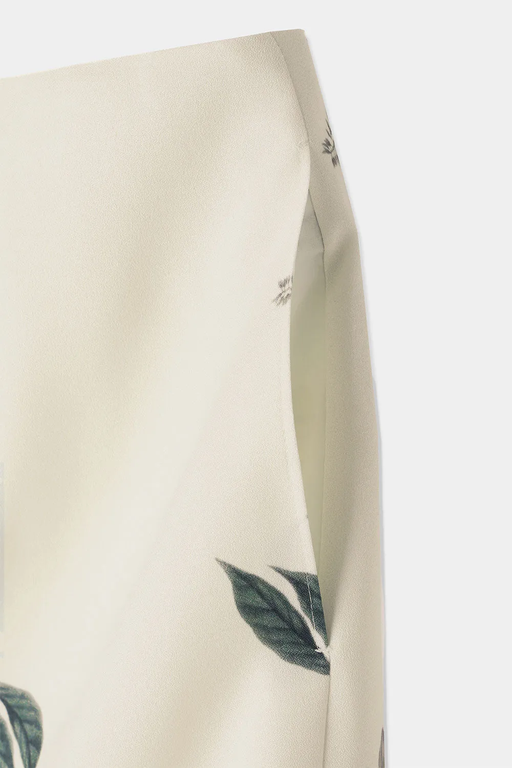 botanical pencil skirt