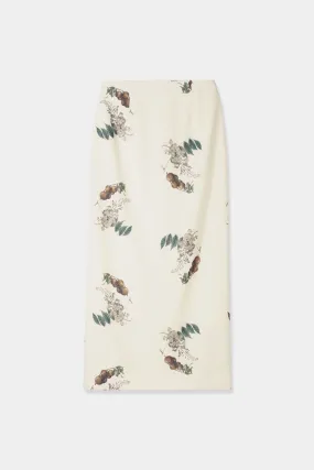 botanical pencil skirt