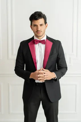 Burgundy Velvet Lapels