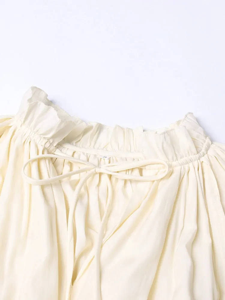 Cloak Sleeves Women's Ruffles Party Dress