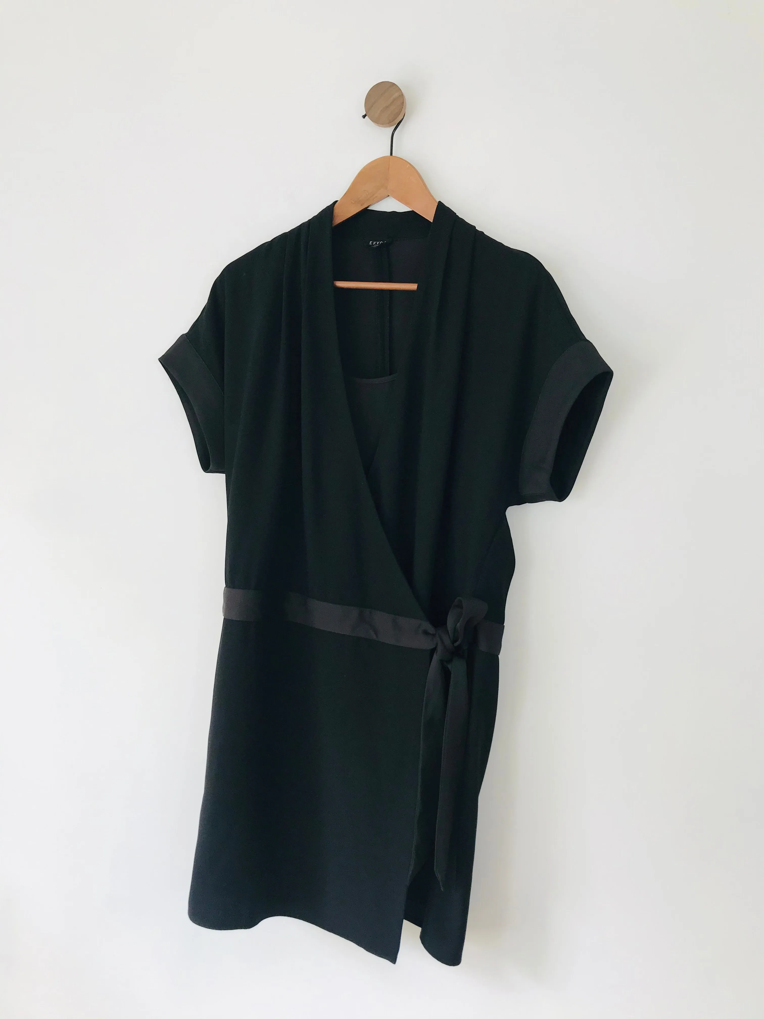 Ekyog Women’s Short Sleeve Wrap Dress | UK10 EU38 | Black