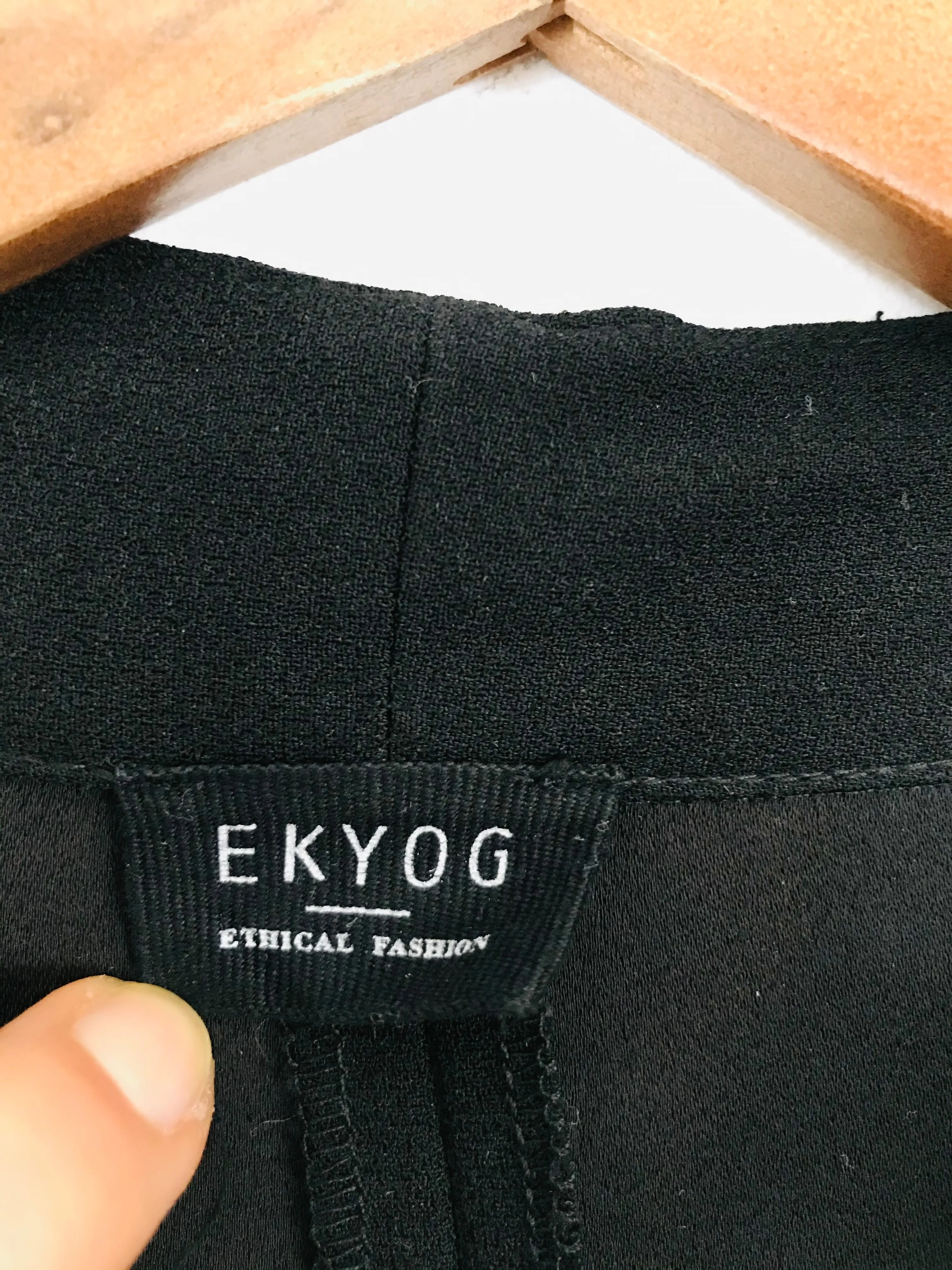 Ekyog Women’s Short Sleeve Wrap Dress | UK10 EU38 | Black