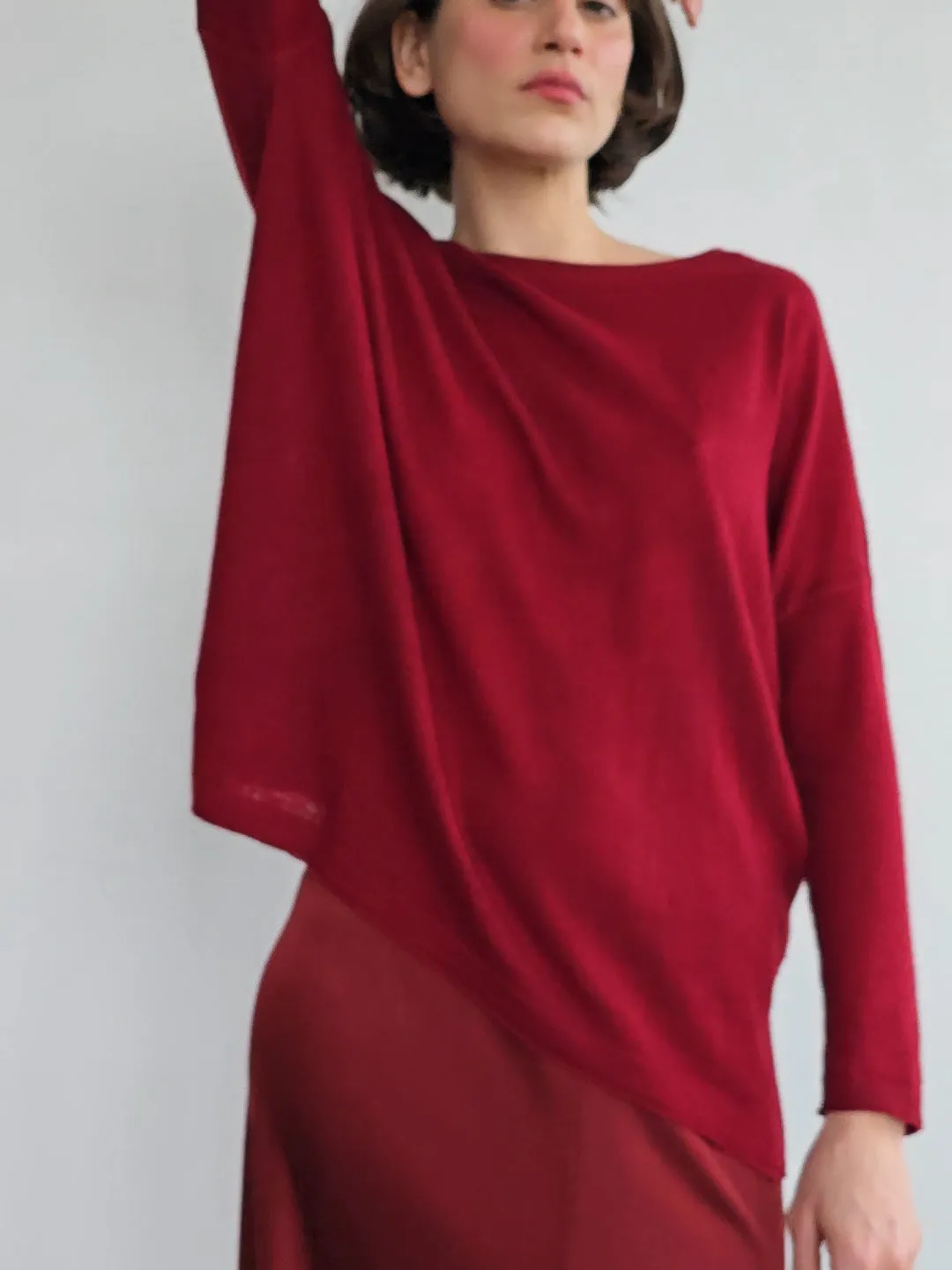 Garnet Cashmere Knit (L)