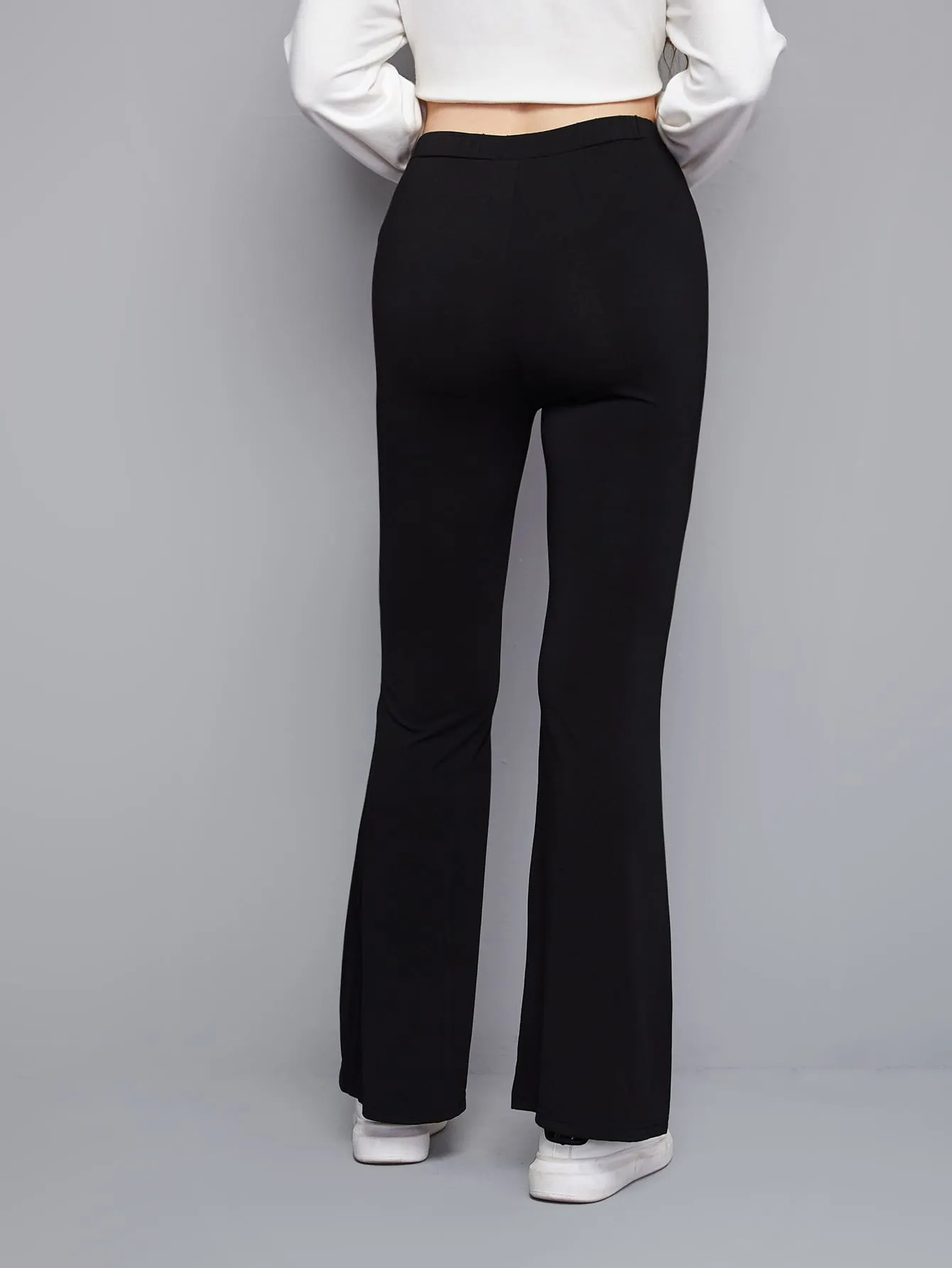 High Waist Flare Leg Pants