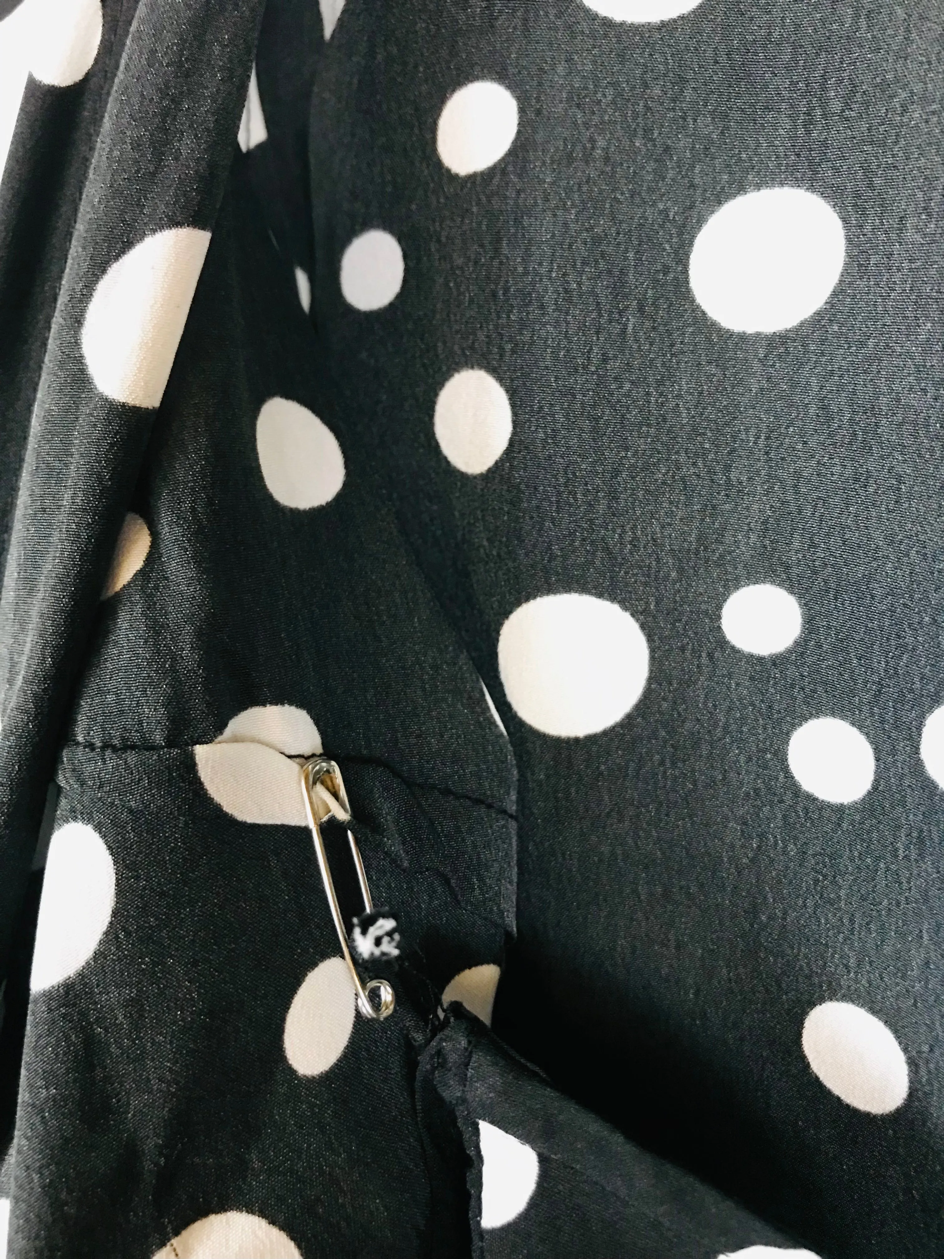Influence Women's Polka Dot Wrap Dress | UK8 | Black