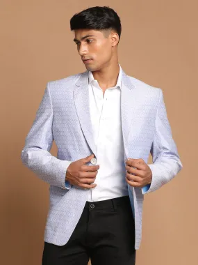 Jashvi Men's Lavender Woven Blazer