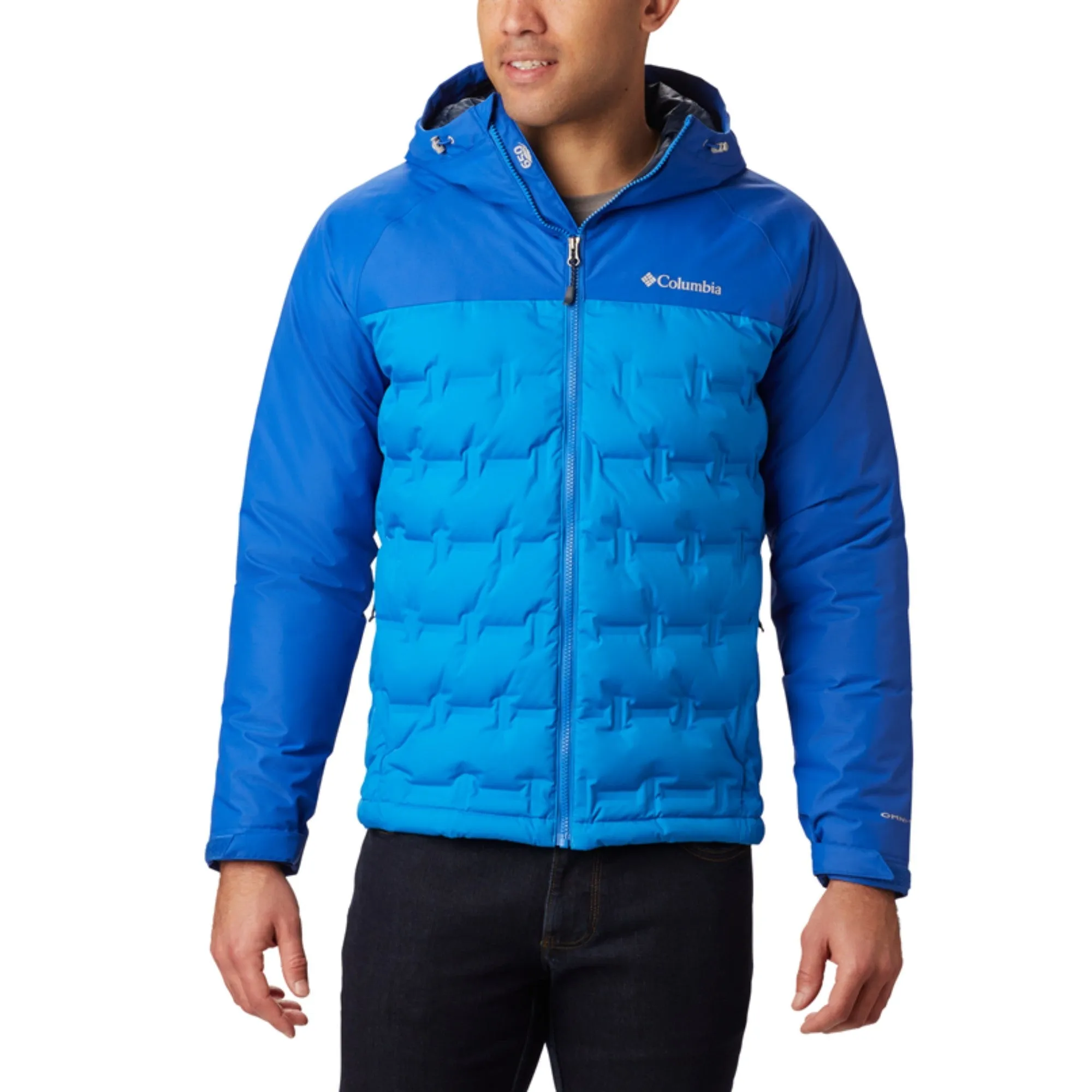Men Grand Trek Down Jacket - Azure Blue Azul
