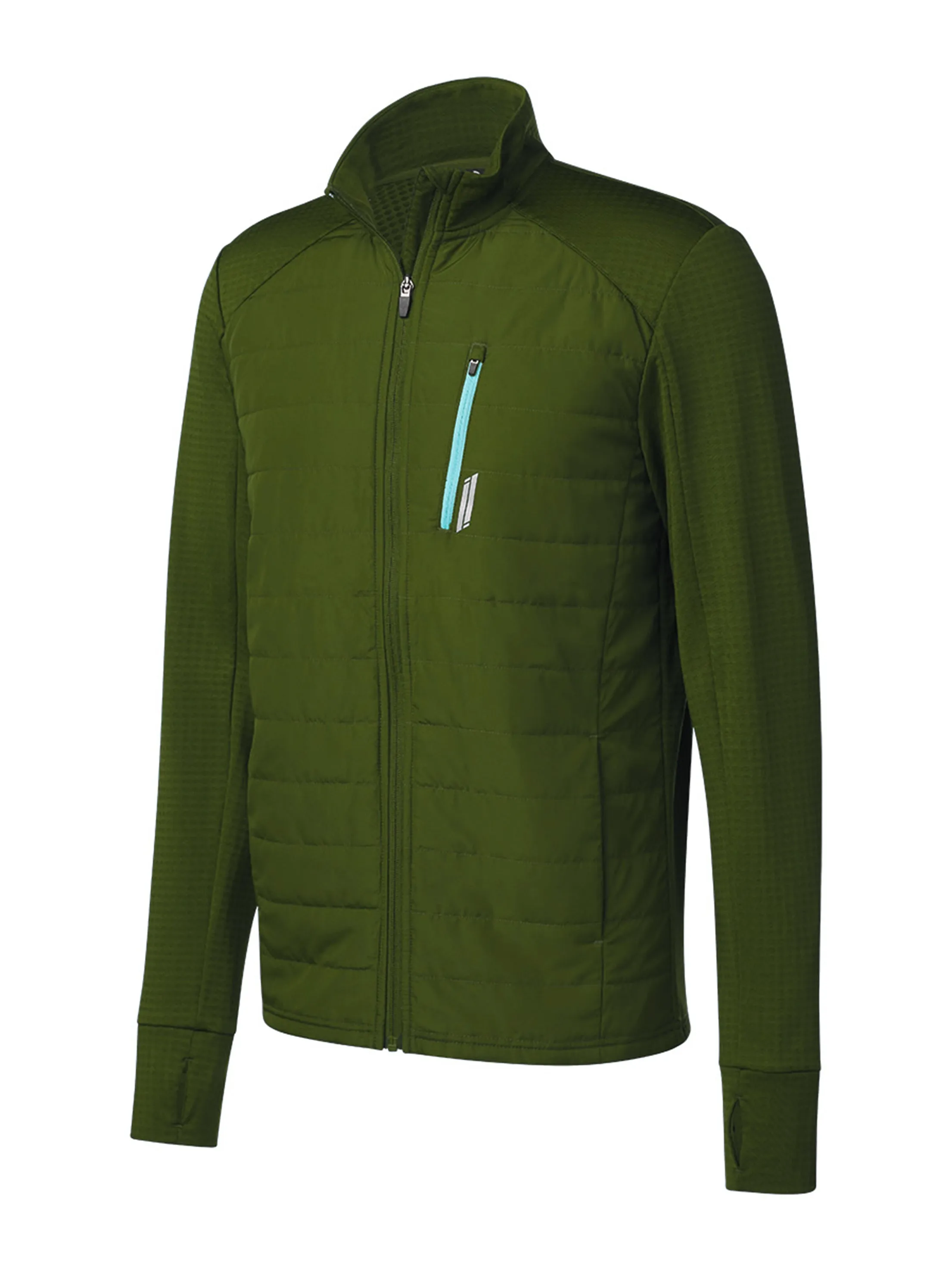 Men's Thermal Hybrid Sport Jacket,Olive