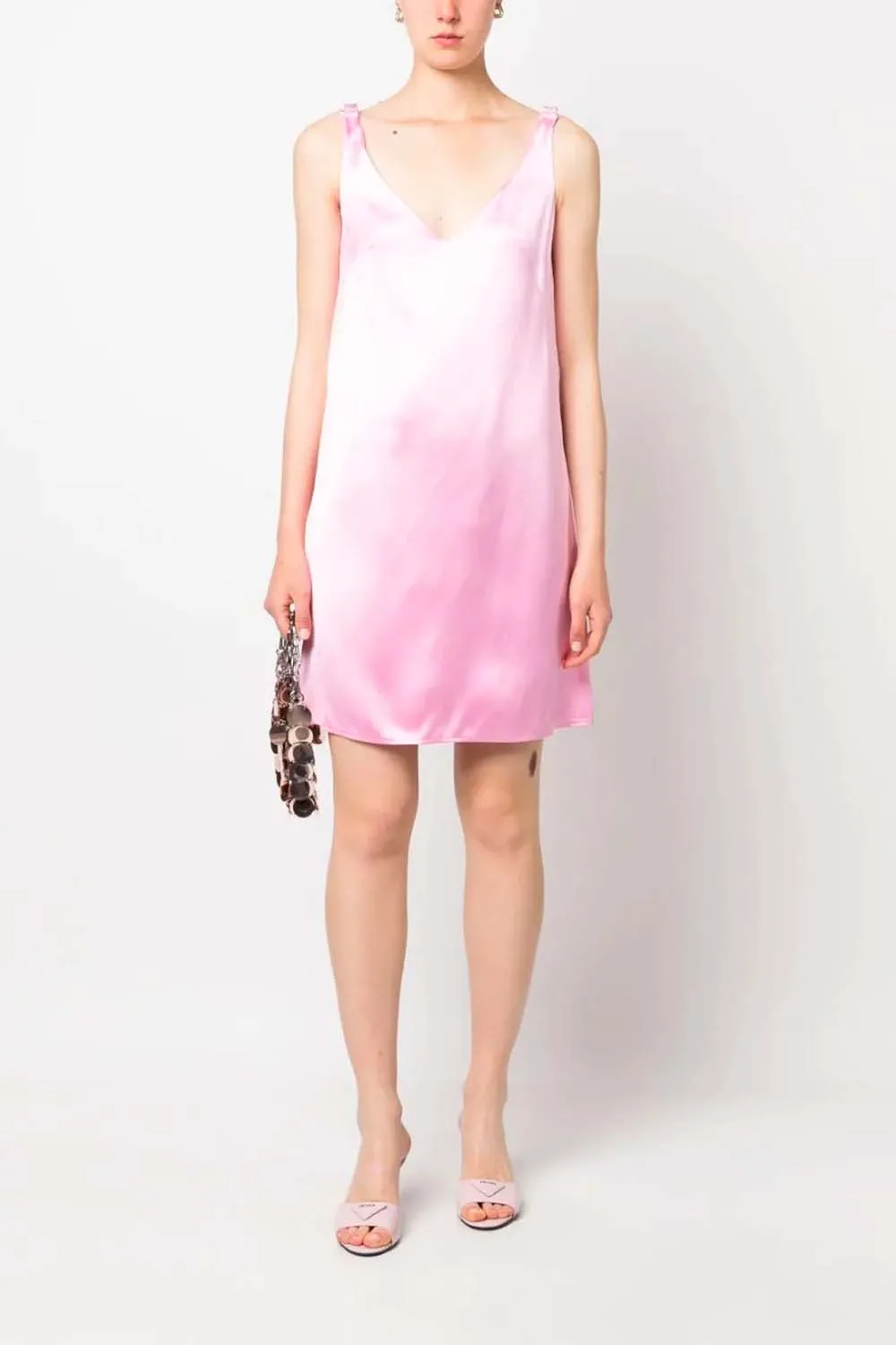 No. 21 - Silk Mini Dress: Pink