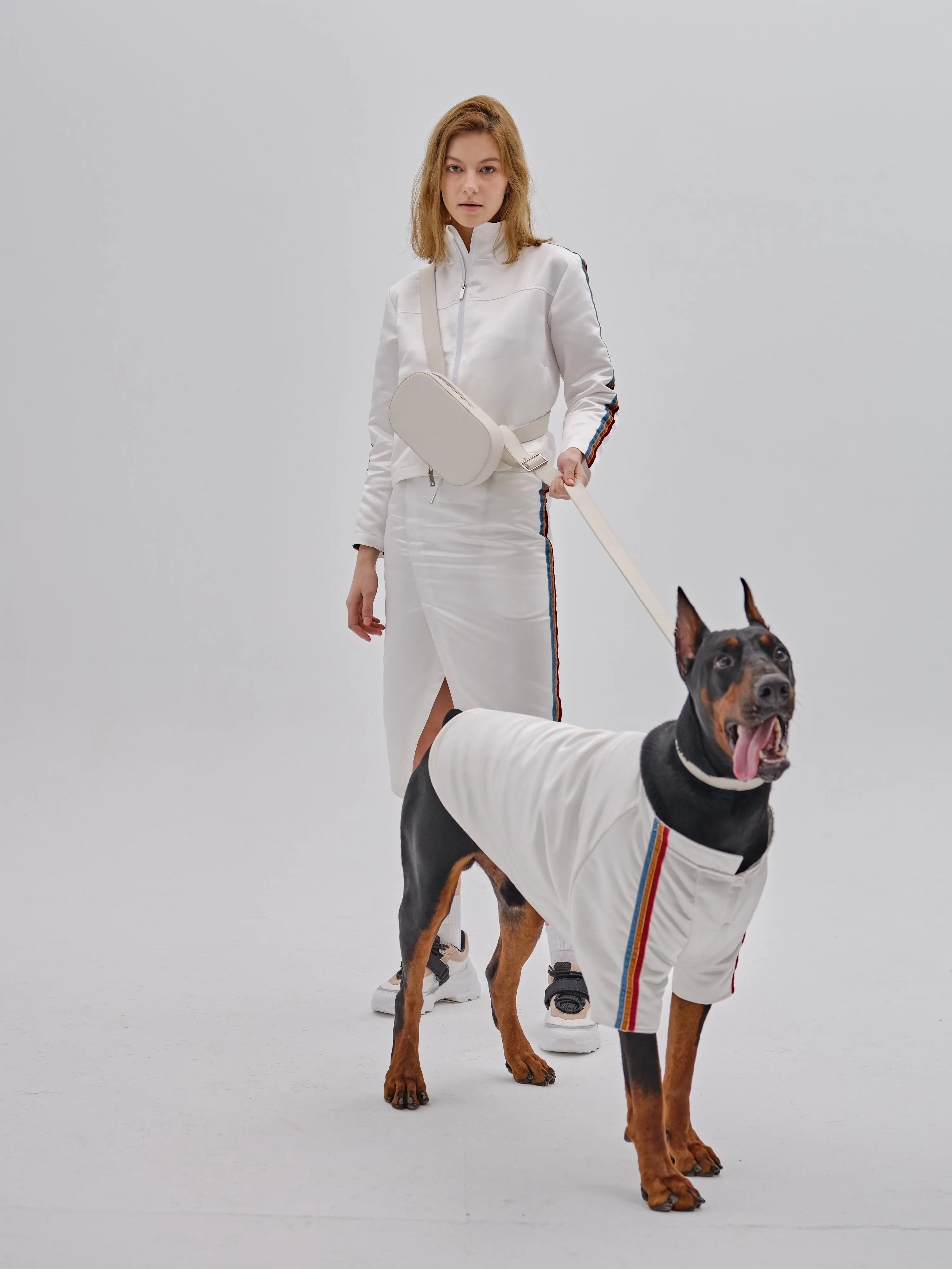 PET VELVET STRIPED JACKET