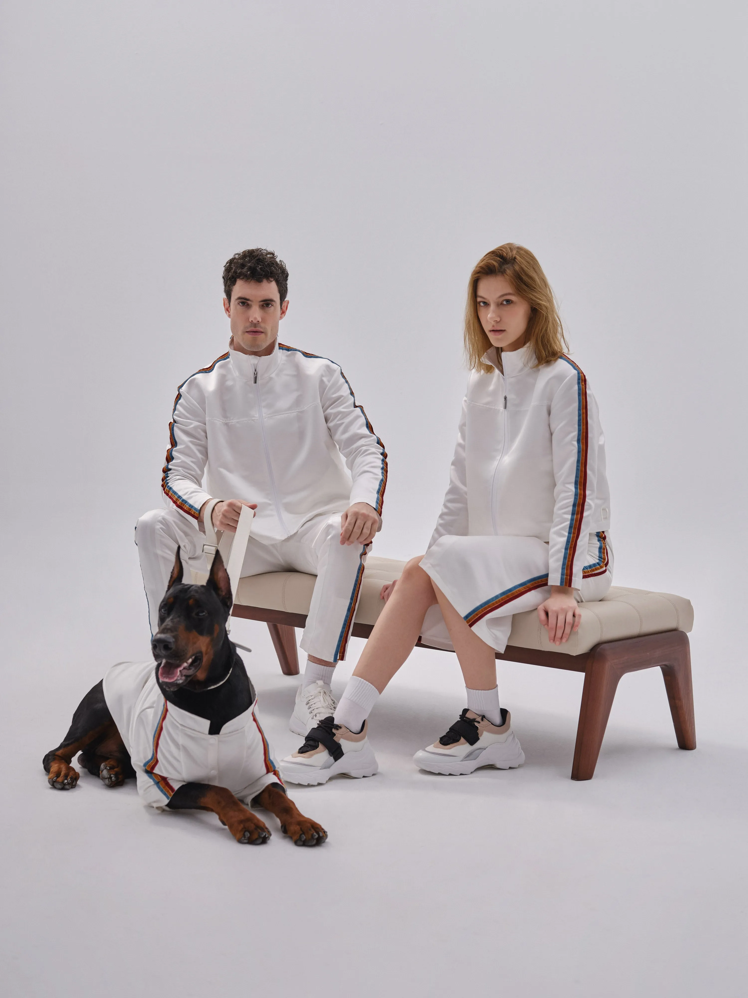 PET VELVET STRIPED JACKET