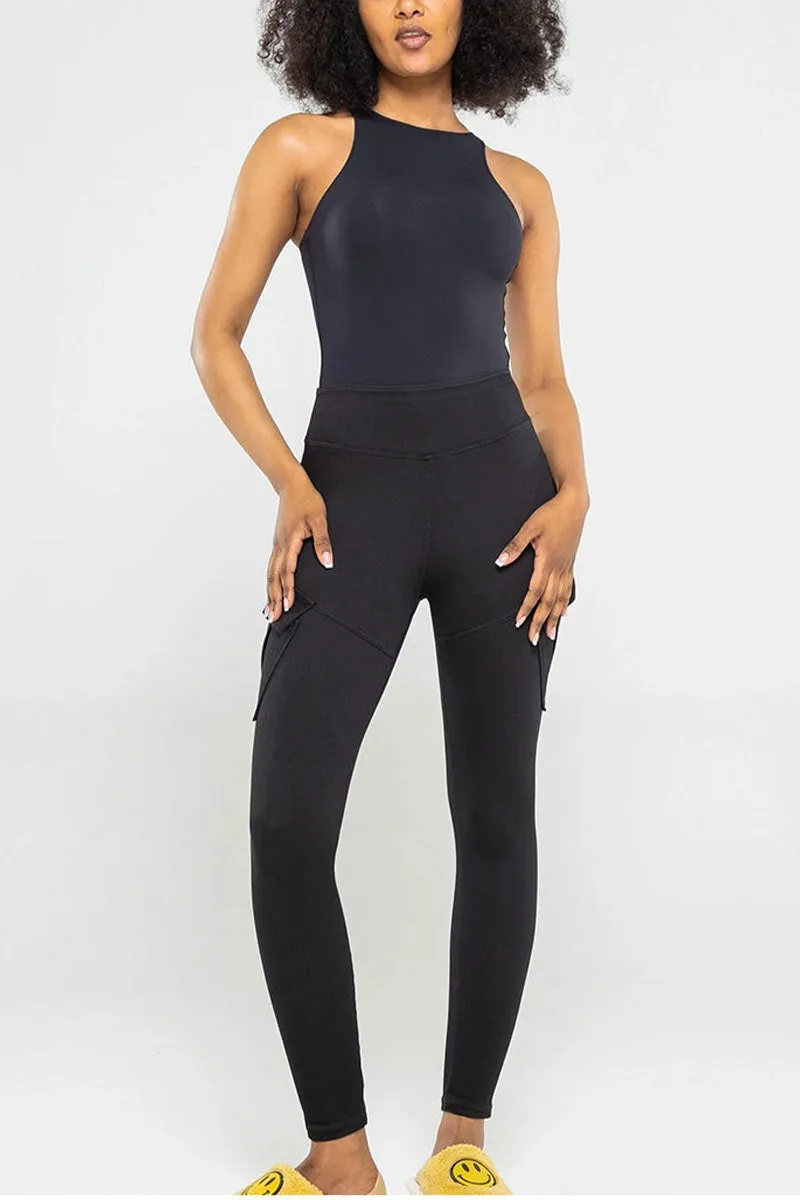 PK0683 Stretch Denim Workout Tights