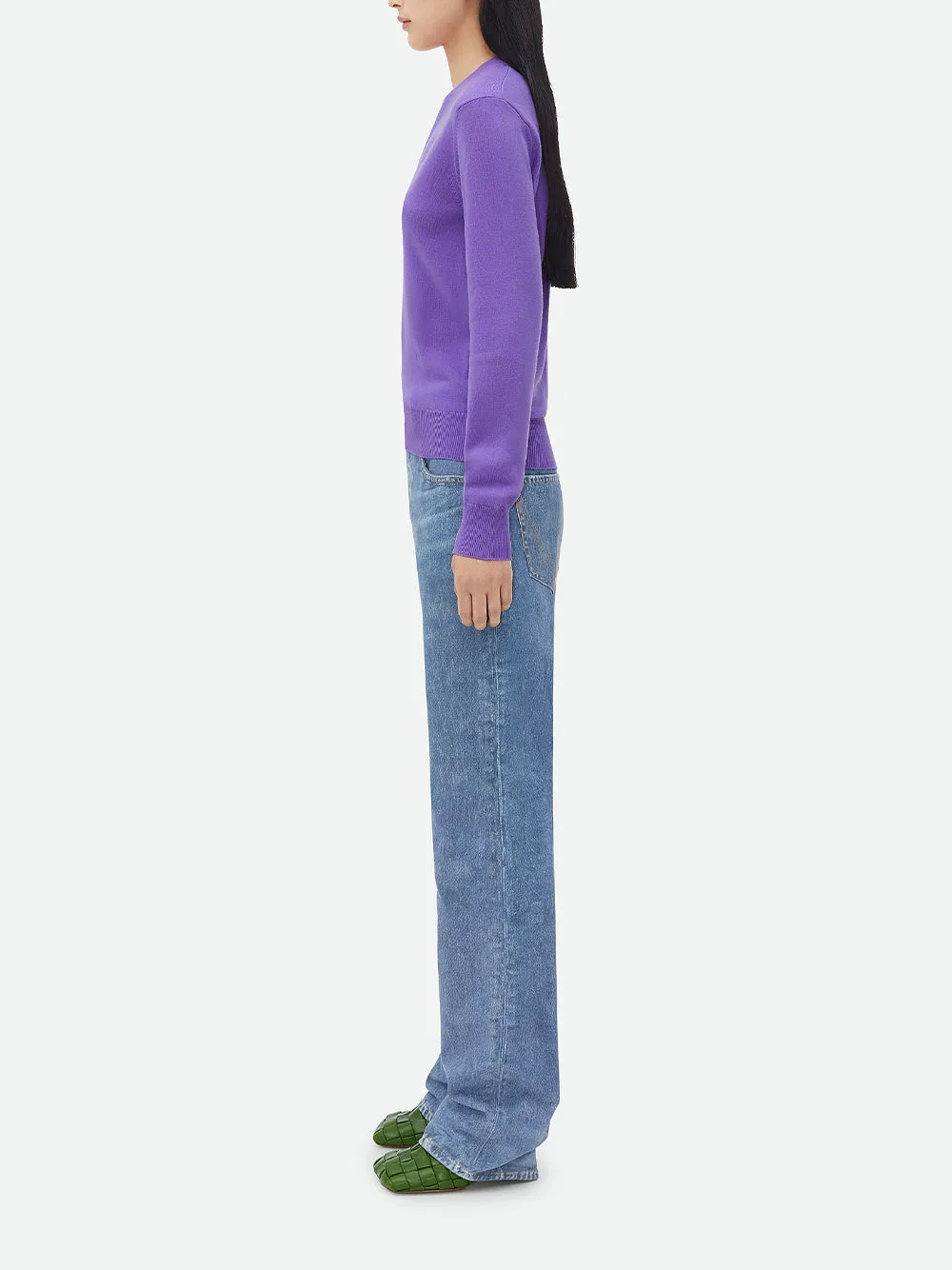 "Bv" embroidery wool jumper