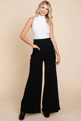 "Code of Culture" Plus Size High Waist Wide Leg Pants