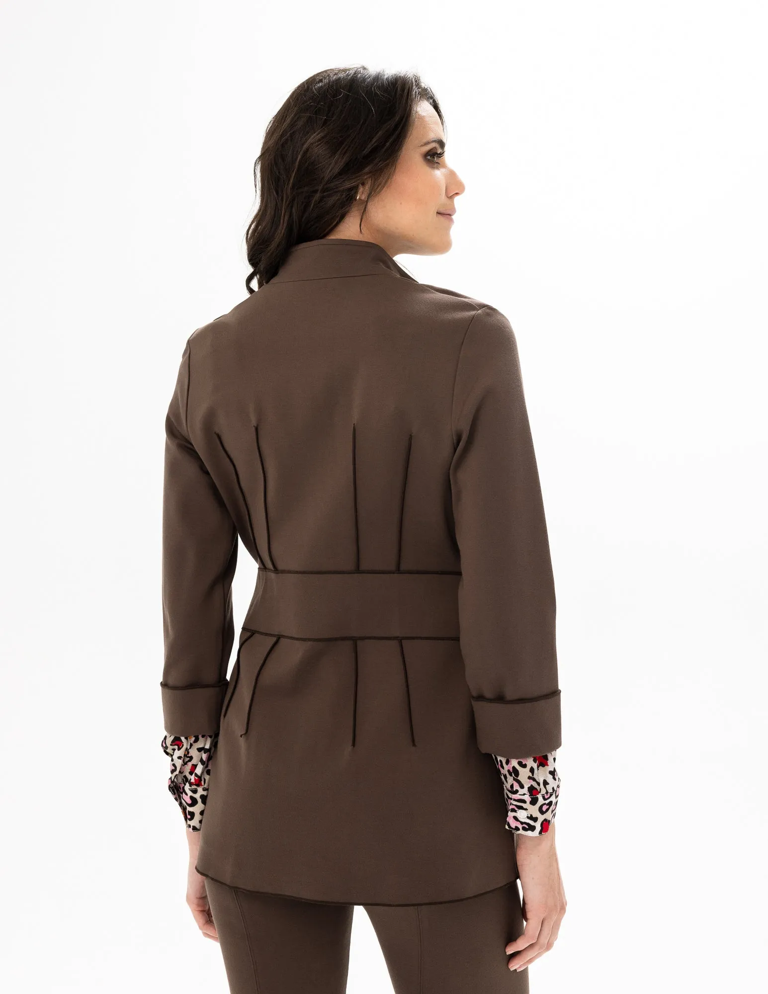 R. 3757 Ponte Blended Zip Jacket