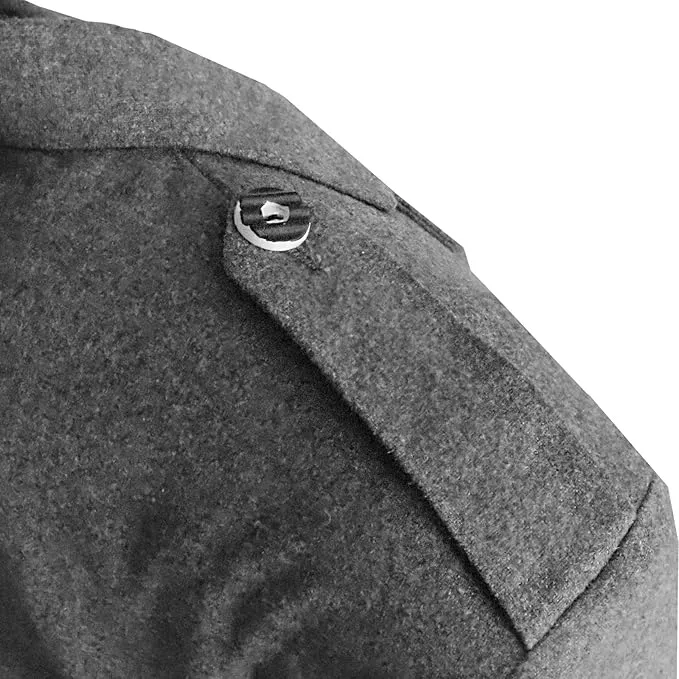 Scottish Grey Argyll Kilt Jacket With Vest 15 Oz Finest Barathea Wool Fabric With Vest Gauntlet Style Cuffs