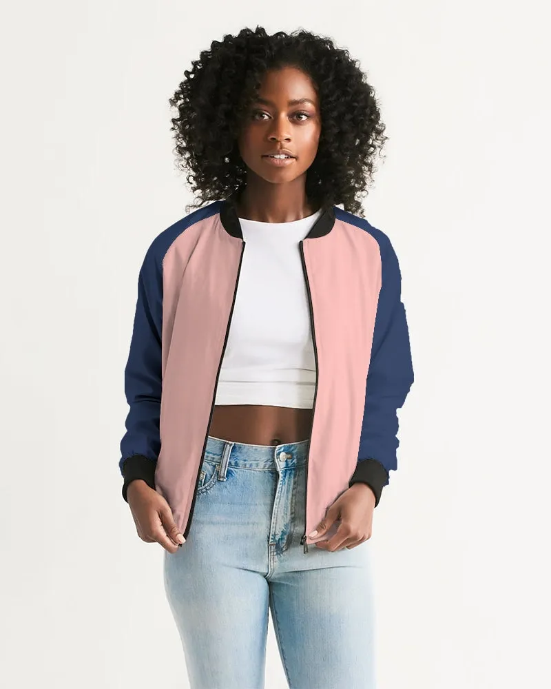 Smoke Pink Women's Bomber Jacket