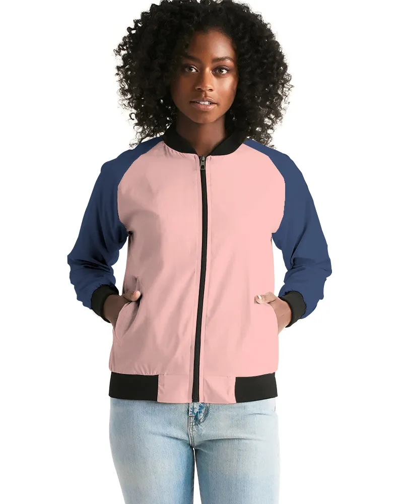 Smoke Pink Women's Bomber Jacket