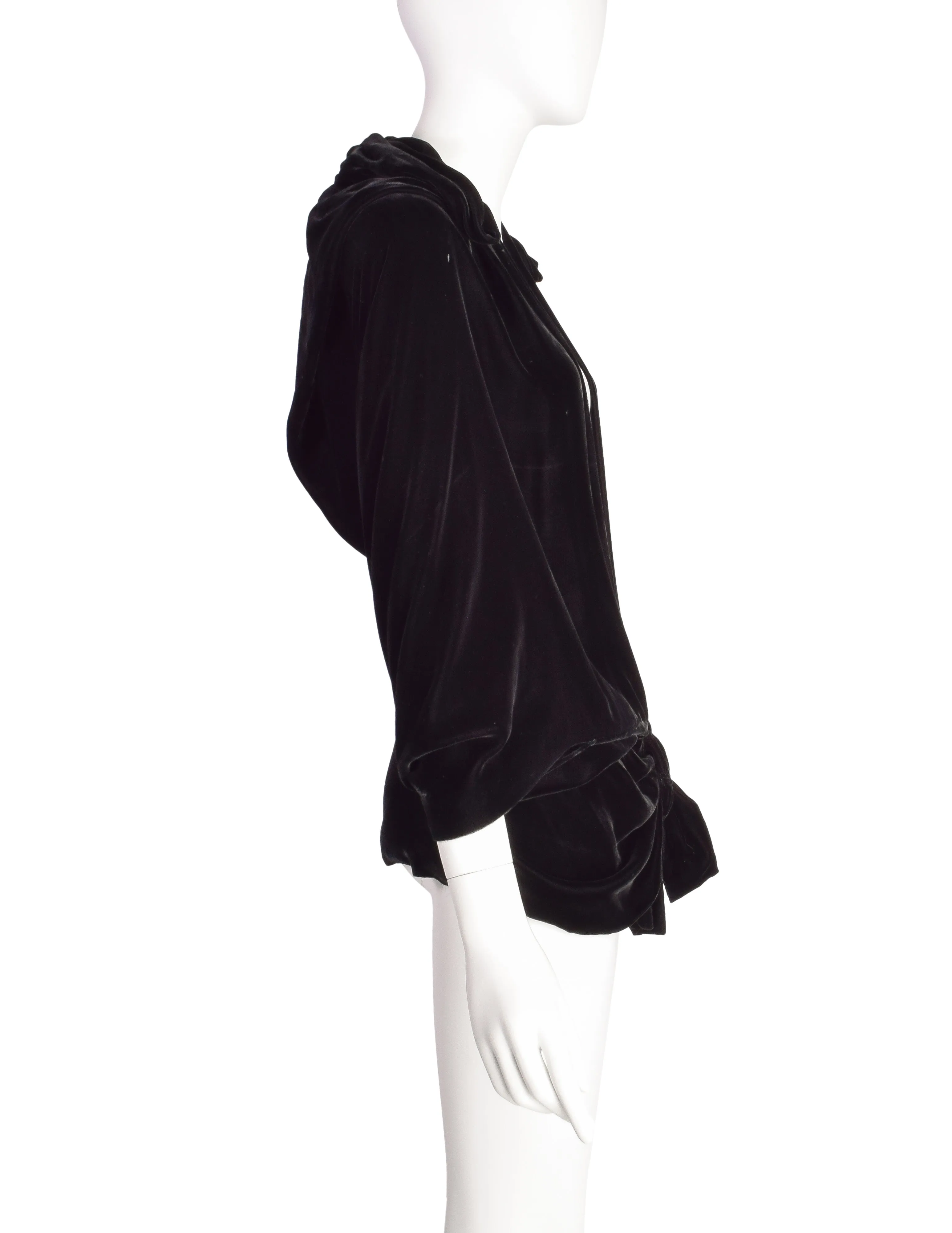 The Vogue Vintage 1930s Silk Velvet Draping Jacket