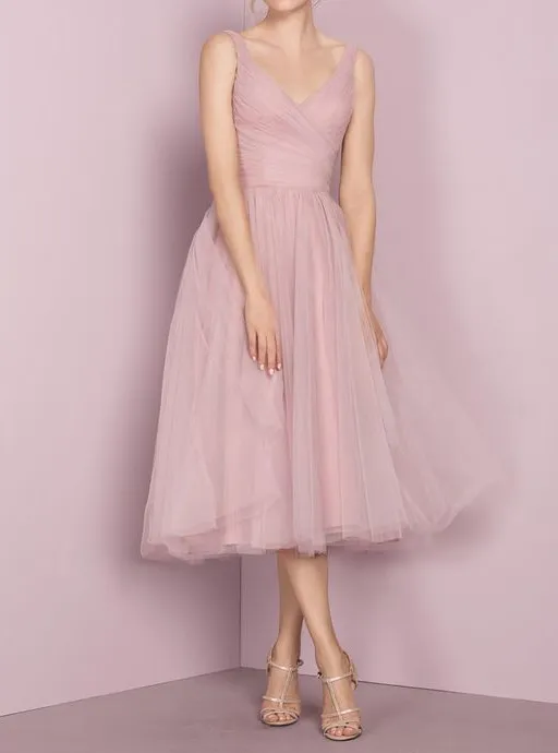 Vintage Short Blush Party Dress