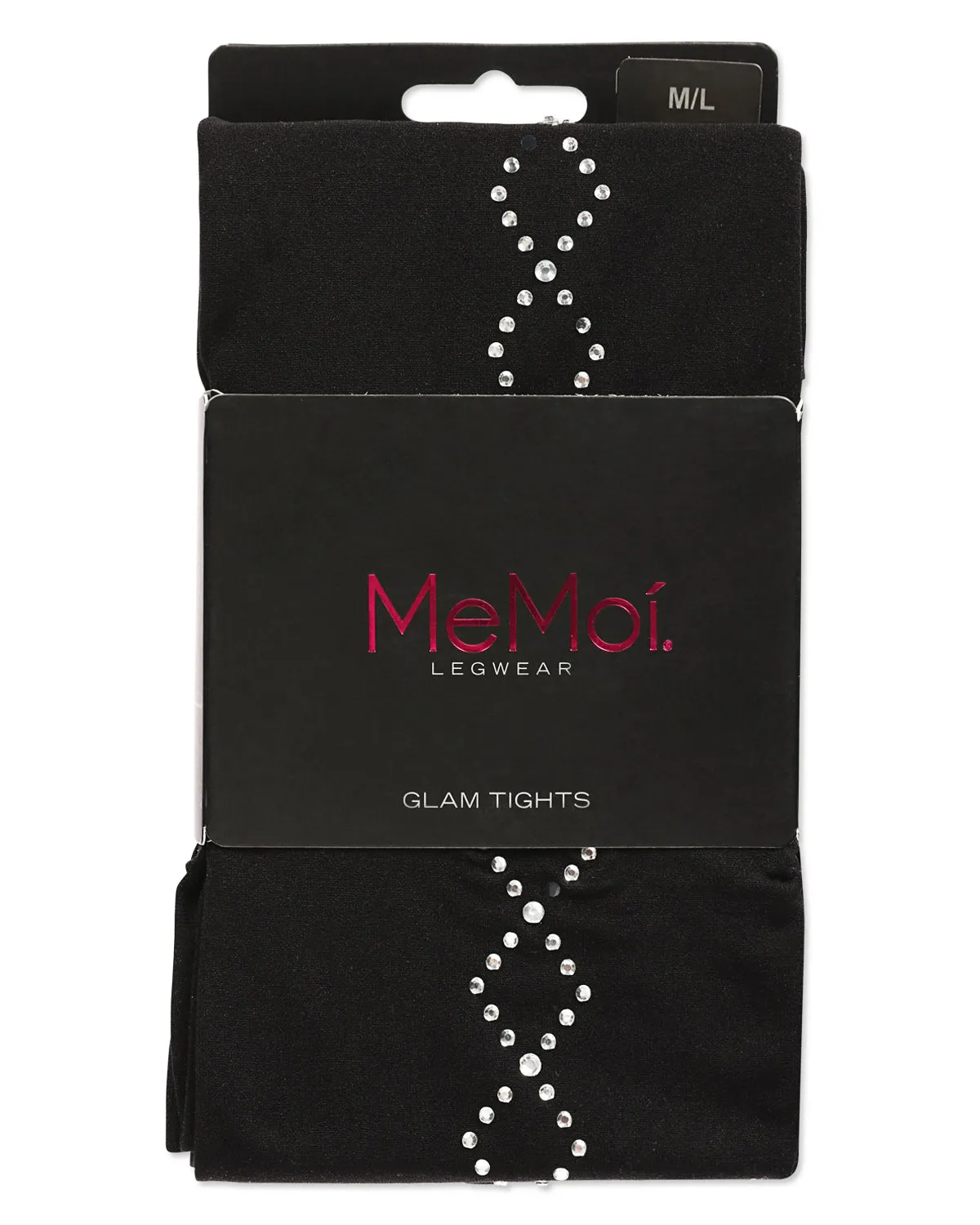 Women's Opaque Diamond Studs Glam Nylon Tights