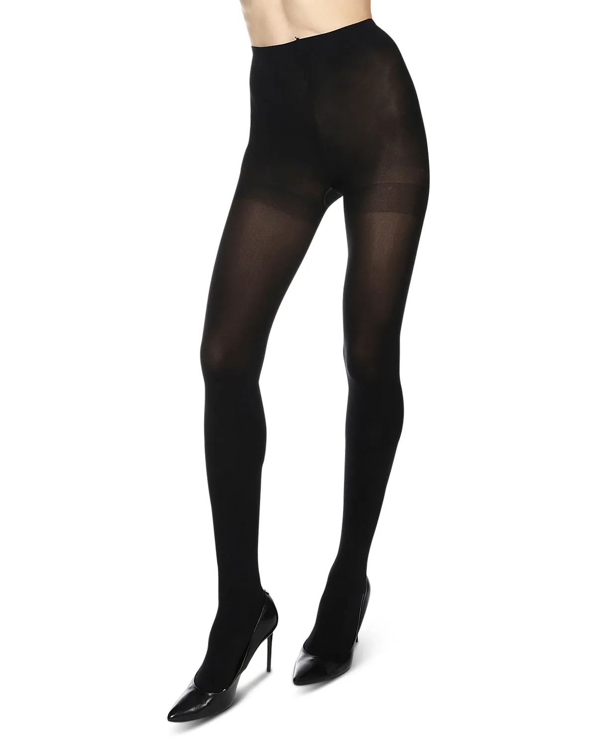 Women's Opaque Diamond Studs Glam Nylon Tights